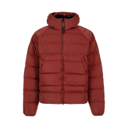 C.P. Company Eco-Chrome R Hooded Down Goggle Jacket Ketchup Red - 23FW