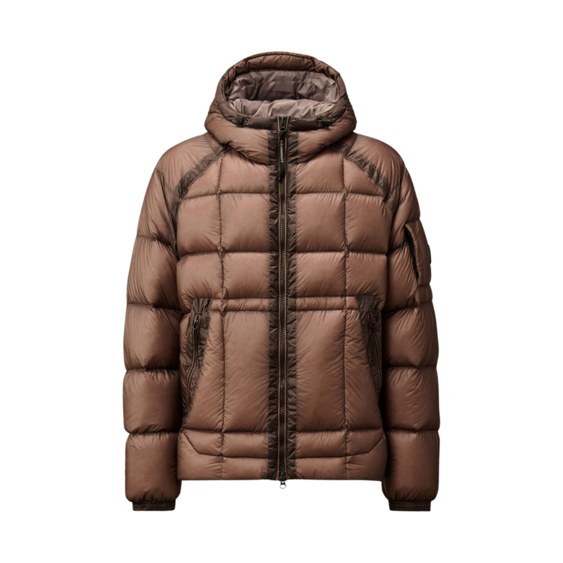 C.P. 컴퍼니 D.D. 쉘 후드 미디엄 다운 자켓 퍼플 도브 - 24FW(C.P. Company D.D. Shell Hooded Medium Down Jacket Purple Dove - 24FW)