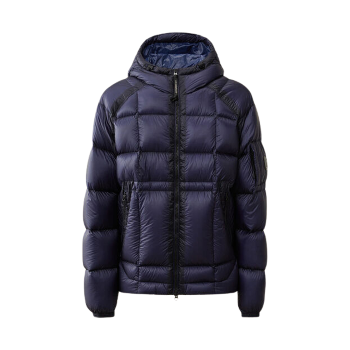 C.P. 컴퍼니 D.D. 쉘 후드 미디엄 다운 자켓 에스테이트 블루 - 24FW