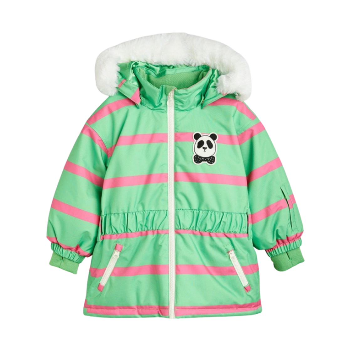 (키즈) 미니 로디니 판다 SKI 자켓 그린((Kids) Mini Rodini Panda SKI Jacket Green)