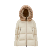 (W) Moncler Laiche Short Down Jacket Grey Beige - 23FW