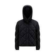 (W) Moncler Arvouin Short Down Jacket Black - 23FW