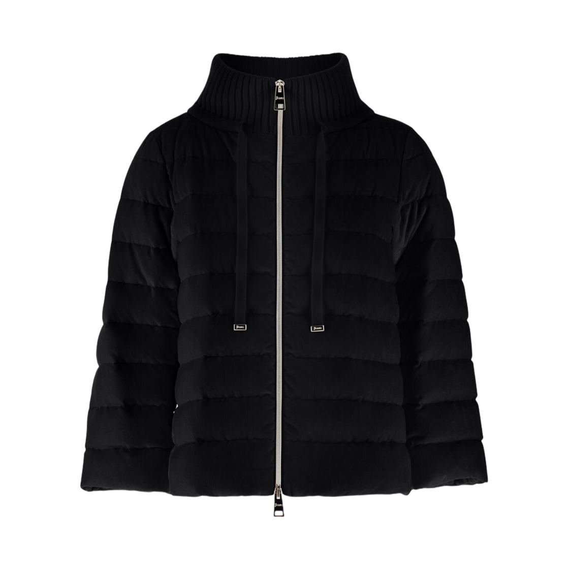 (W) 에르노 리조트 케이프 더스티 벨벳 블랙((W) Herno Resort Cape In Dusty Velvet Black)