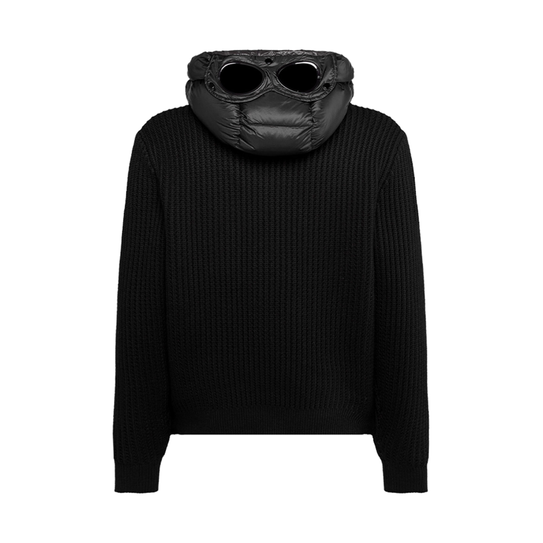 C.P. 컴퍼니 메리노 나일론 믹스드 고글 니트 블랙 - 23FW(C.P. Company Merino Nylon Mixed Goggle Knit Black - 23FW) - 3