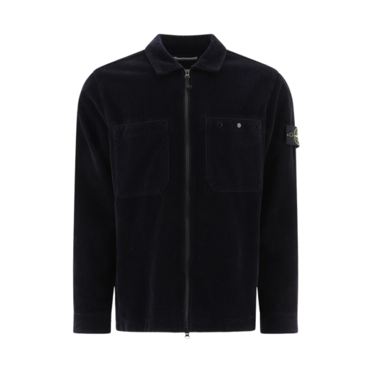 Stone Island 11604 Corduroy Shirt Jacket Navy Blue - 24FW