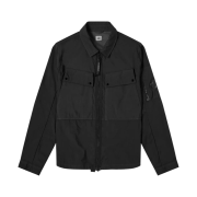 C.P. Company Taylon P Garment Dyed Utility Overshirt Black - 21SS
