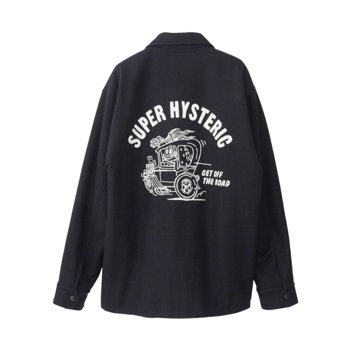 히스테릭 글래머 SBM 핫로드 자수 코치 자켓 네이비(Hysteric Glamour SBM Hotrod Embroidery Coach Jacket Navy) - 1