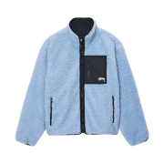 Stussy Sherpa Reversible Jacket Light Denim