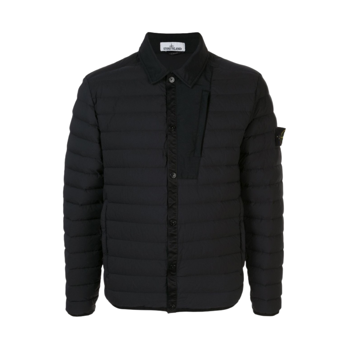721541125-V0029 Stone Island 41125 Loom Woven Down Chambers Stretch Nylon-TC Jacket Black - 20SS