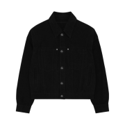 Wooyoungmi Cropped Denim Jumper Black - 23FW
