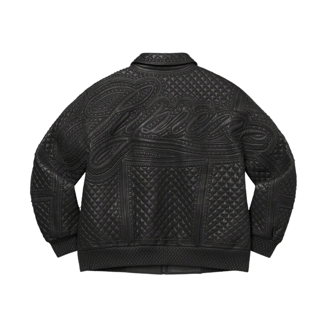 슈프림 스터드 퀼티드 레더 자켓 블랙 - 22FW | Supreme | KREAM