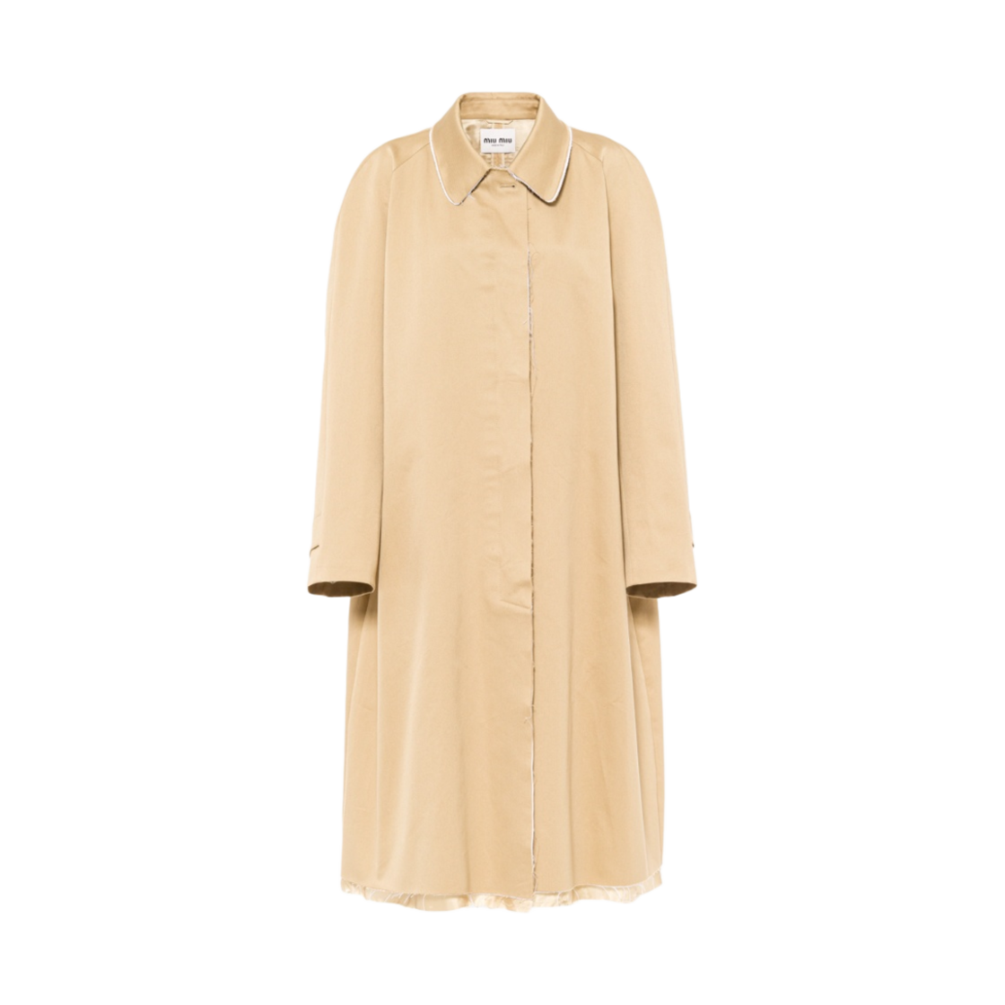 (W) 미우 미우 싱글 브레스티드 치노 코트 코드((W) Miu Miu Single Breasted Chino Coat Cord) - 1