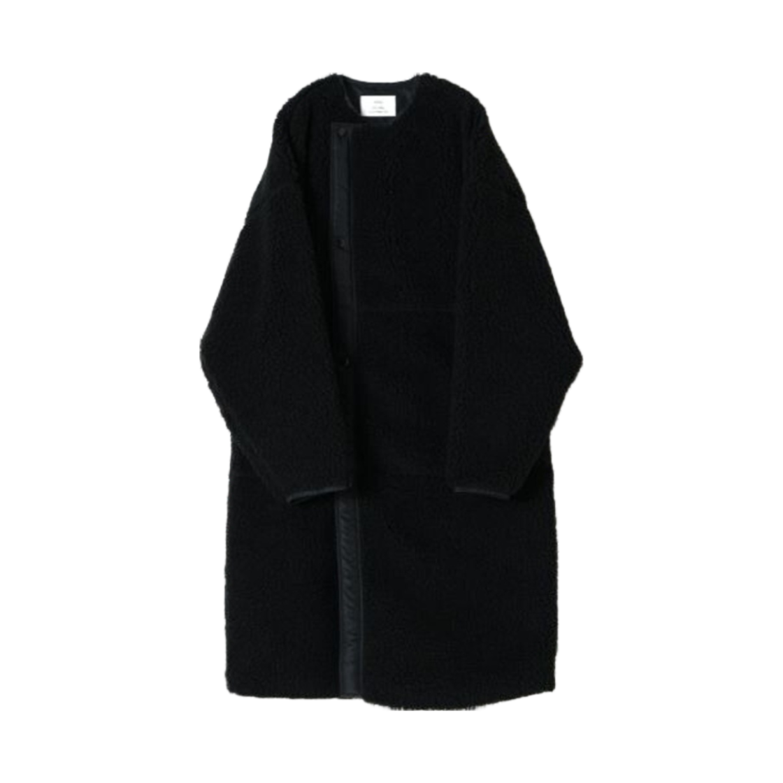 (W) 하이크 포우 셔링 코트 블랙((W) Hyke Faux Shearling Coat Black)
