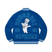 Supreme Mitchell & Ness Doughboy Twill Varsity Jacket Blue - 22FW