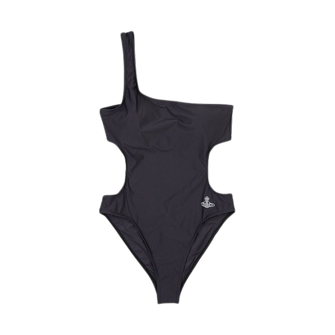 8101000H-K001T-N401 (W) Vivienne Westwood Cut Out Orb Logo Monokini One Piece Swimsuit Black