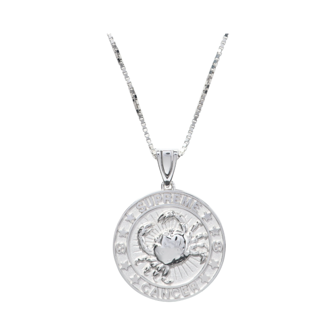 슈프림 x 제이콥 앤 코 스털링 실버 조디악 펜던트 실버 캔서 - 24FW(Supreme x Jacob & Co. Sterling Silver Zodiac Pendant Silver Cancer - 24FW)
