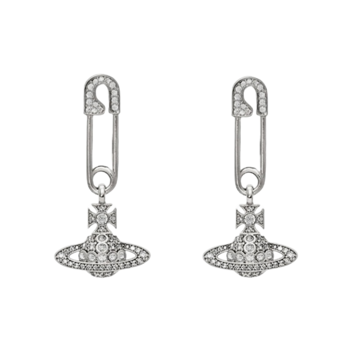 (W) 비비안 웨스트우드 루크리스 이어링 실버((W) Vivienne Westwood Lucrece Earrings Silver) - 1