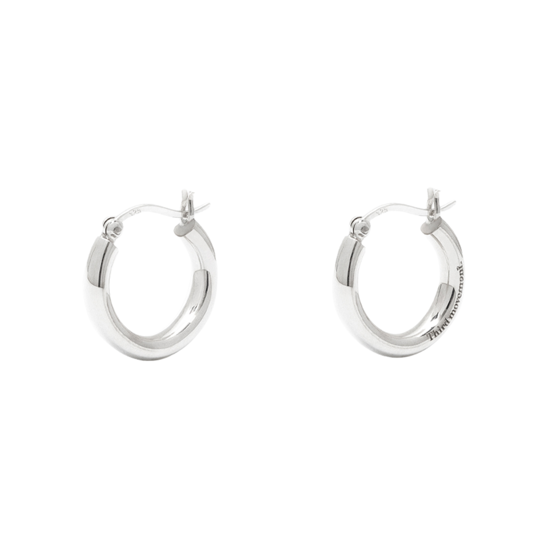 써드무브먼트 슬림 후프 이어링(Third movement Slim Hoop Earring)