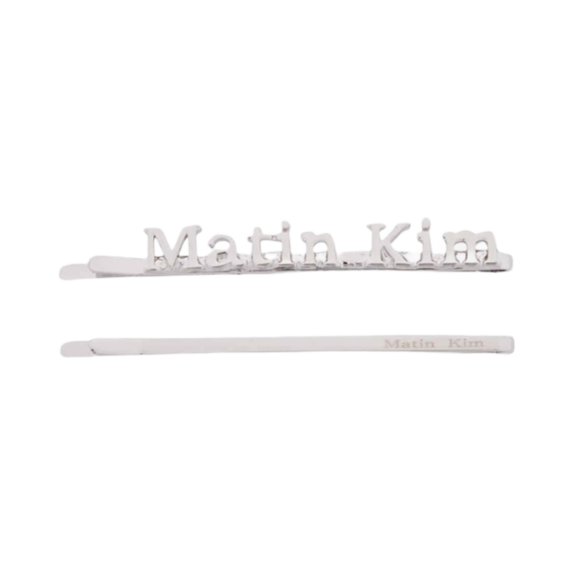 (W) 마뗑킴 마뗑 팝핀 헤어 클립스 셋 실버((W) Matin Kim Matin Poppin Hair Clips Set Silver) - 1