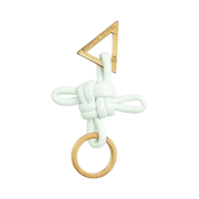Bottega Veneta Triangle Keyring Glacier
