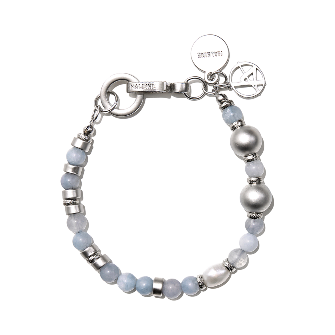 알렌느 젬스톤 브레이슬릿 페일 블루(Haleine Gemstone Bracelet Pale Blue (WA105))