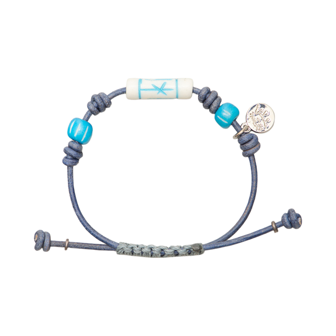 TBH52ABTB021BL TOWTOW.ARCHIVE Praying Bracelet Sea Blue