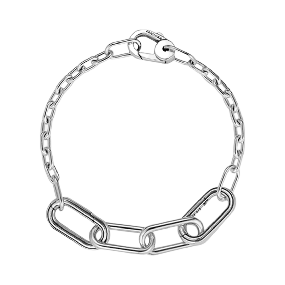 (W) 판도라 미 슬림 링크 체인 브레이슬릿 스털링 실버((W) Pandora Me Slim Link Chain Bracelet Sterling Silver)