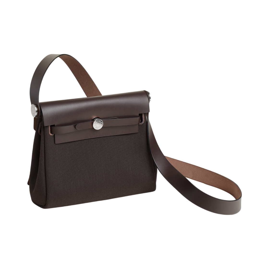 에르메스 에르백 집 20 백 밀리터리 캔버스 헌터 카우하이드 & 팔라듐 하드웨어 에벤(Hermes Herbag Zip 20 Bag Military Canvas Hunter Cowhide & Palladium Ebene) - 2