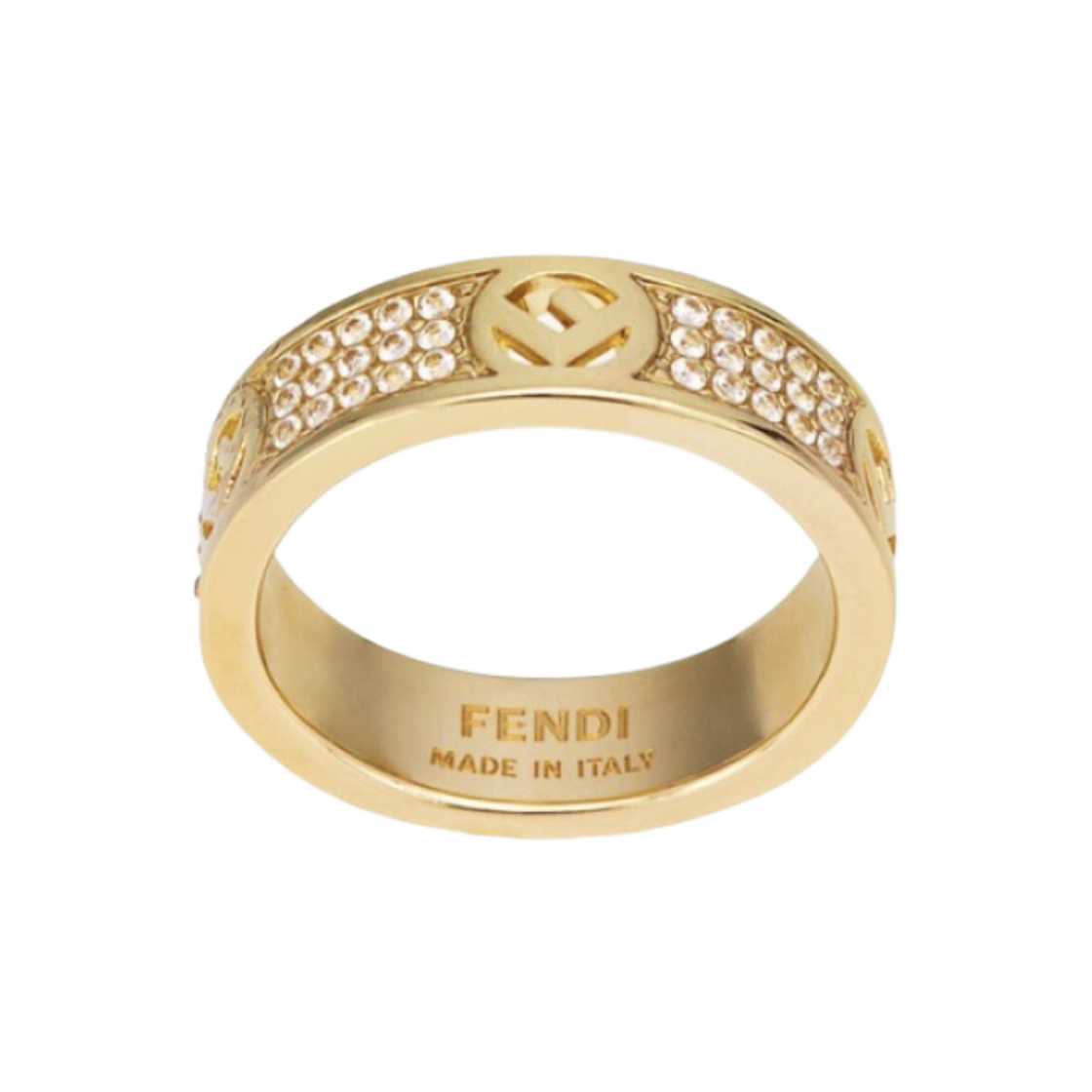 (W) 펜디 F 이즈 펜디 링 골드((W) Fendi F Is Fendi Ring Gold) - 1