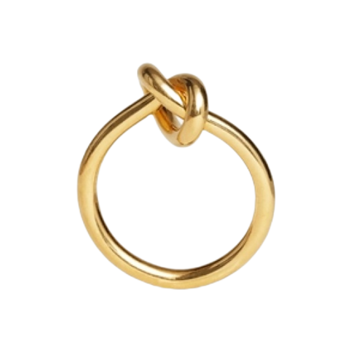 46N636BRA-35OR (W) Celine Knot Ring in Brass with Gold Finish Gold