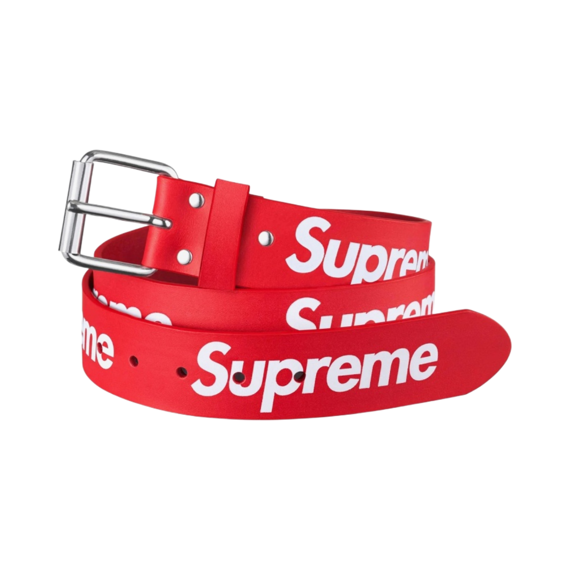 슈프림 리핏 레더 벨트 레드(Supreme Repeat Leather Belt Red)