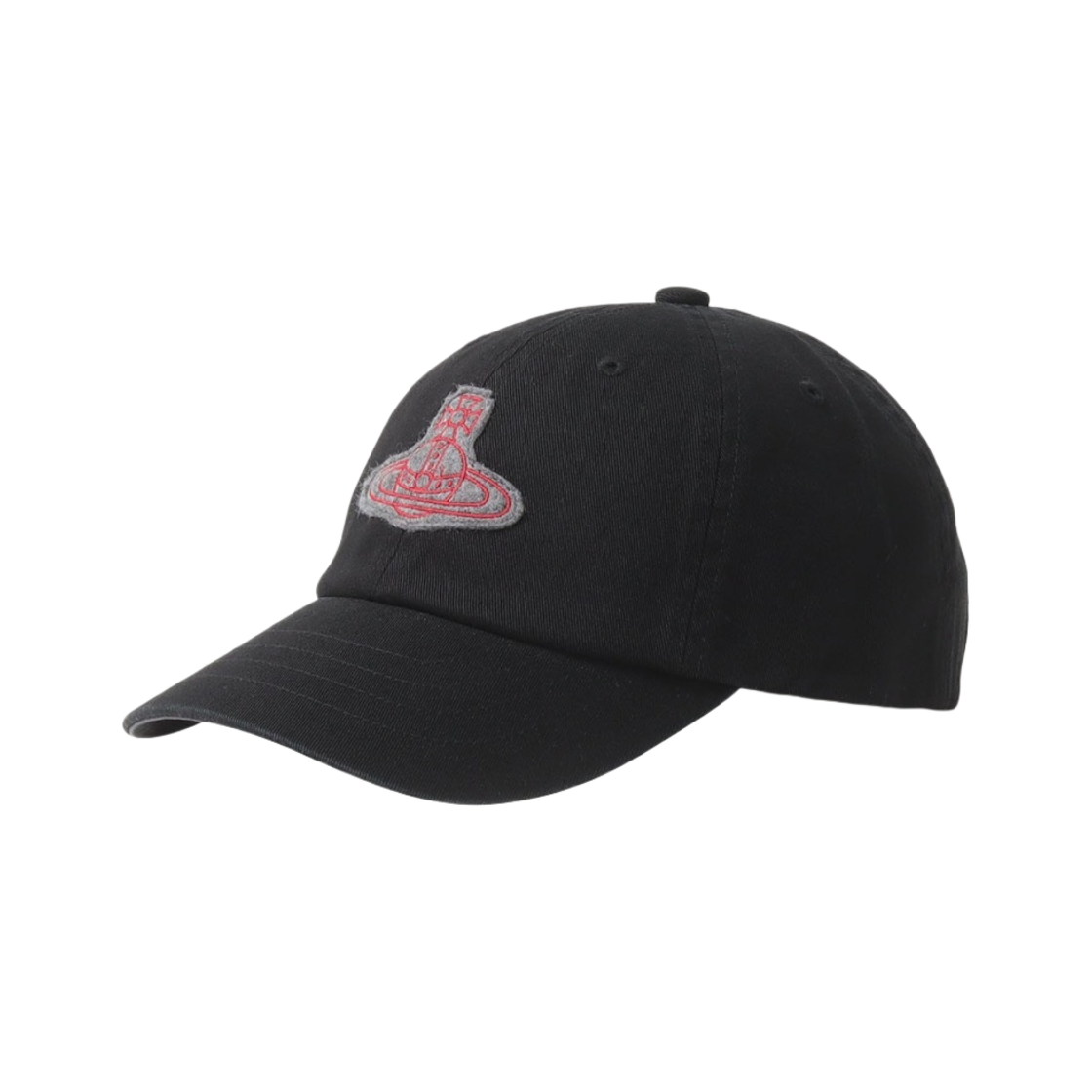 (W) 비비안 웨스트우드 ORB 패치 캡 블랙((W) Vivienne Westwood ORB Patch Cap Black) - 1