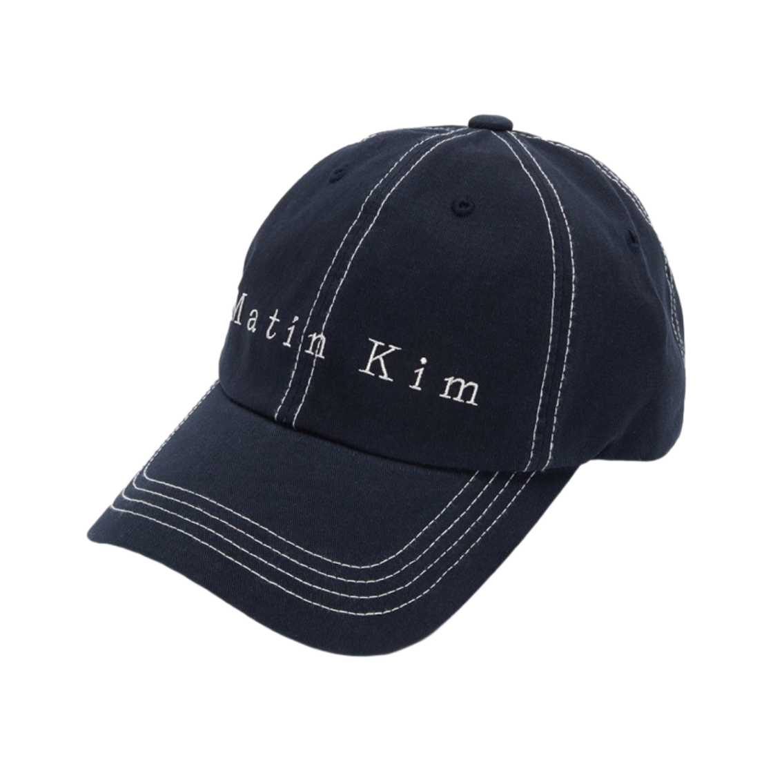 마뗑킴 마뗑 스티치 볼캡 네이비 | Matin Kim | KREAM