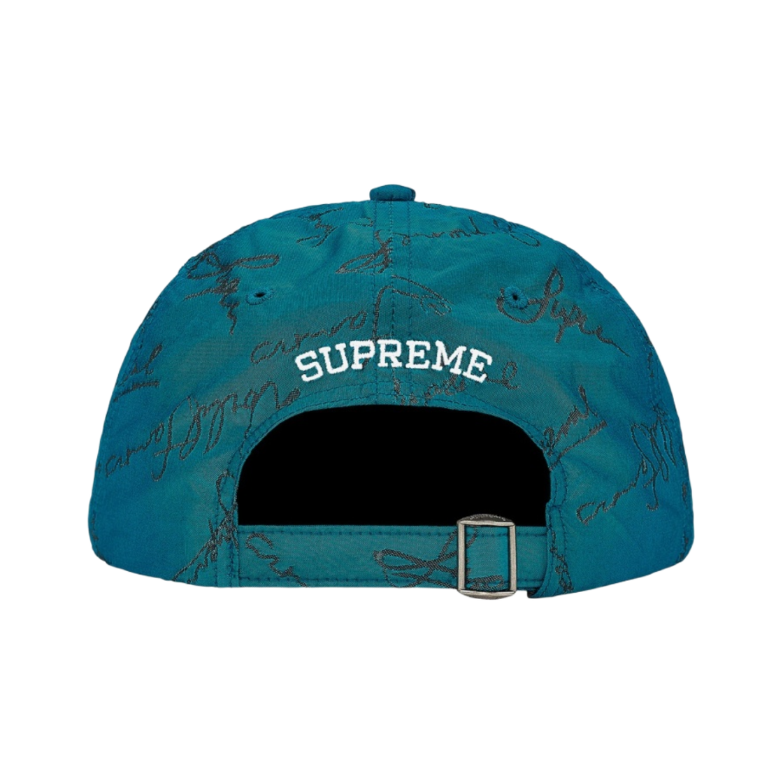 슈프림 스크립트 로고 6-패널 캡 브라이트 틸 - 20FW(Supreme Script Logos 6-Panel Bright Teal - 20FW) - 2