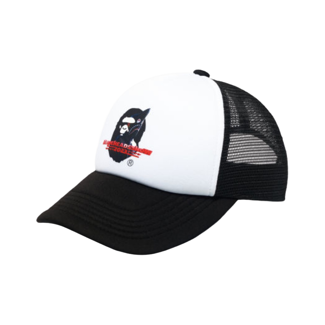베이프 헤드 쇼 수베니어 트러커 캡 블랙(BAPE Head Show Souvenir Trucker Cap Black) - 1