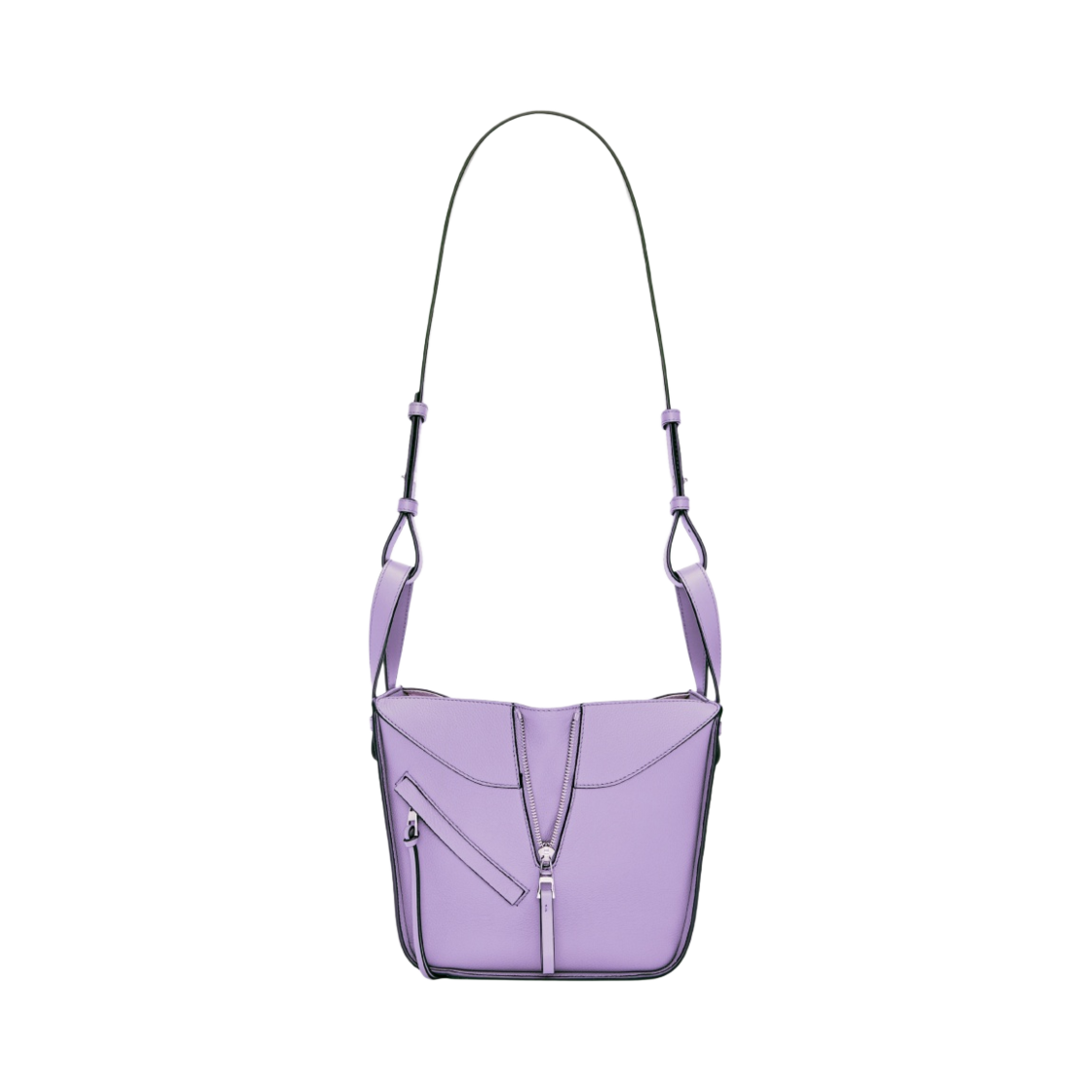 로에베 컴팩트 해먹백 소프트 그레인드 카프스킨 라이트 모브(Loewe Compact Hammock Bag in Soft Grained Calfskin Light Mauve) - 3