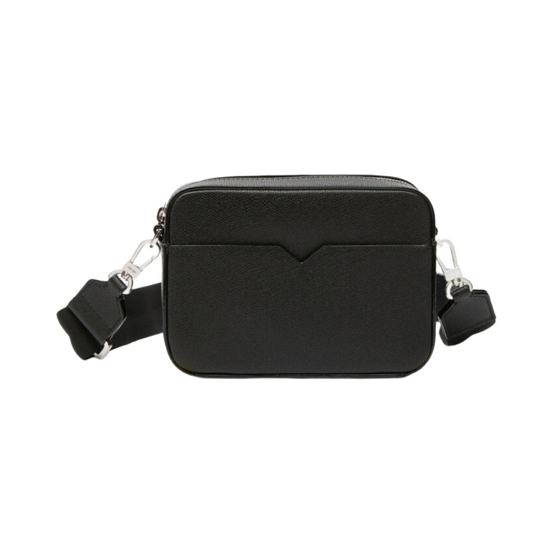 발렉스트라 V라인 리포터 미니 백 블랙(Valextra V-Line Reporter Mini Bag Black)