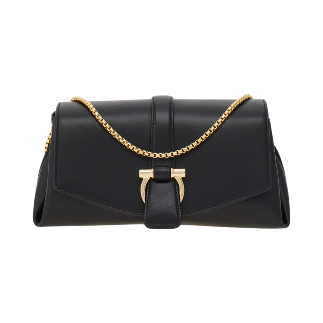 219795-777233 Ferragamo Front Flap Crossbody Bag XS Black