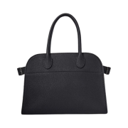 The Row Soft Margaux 10 Bag in Leather Black
