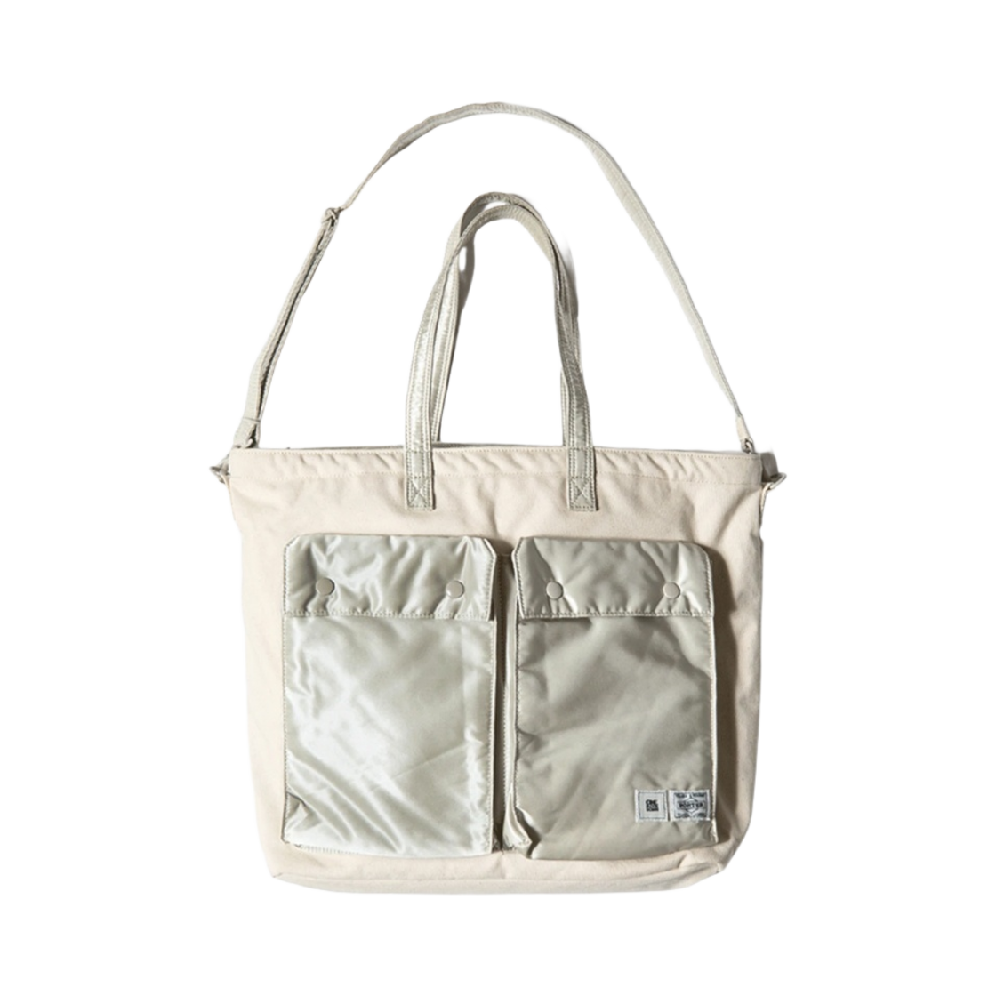 포터 x 원 블록 다운 나일론 토트백 에크루(Porter x OBD Nylon Tote Bag Ecru) - 1