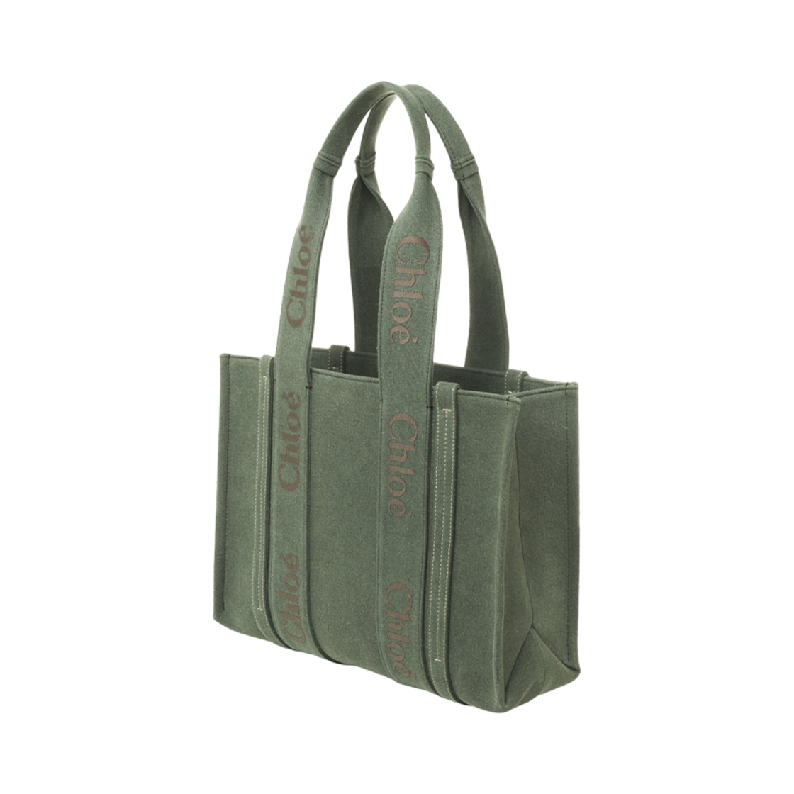끌로에 미디움 우디 토트백 와이드 포레스트(Chloe Medium Woody Tote Bag Wide Forest) - 2