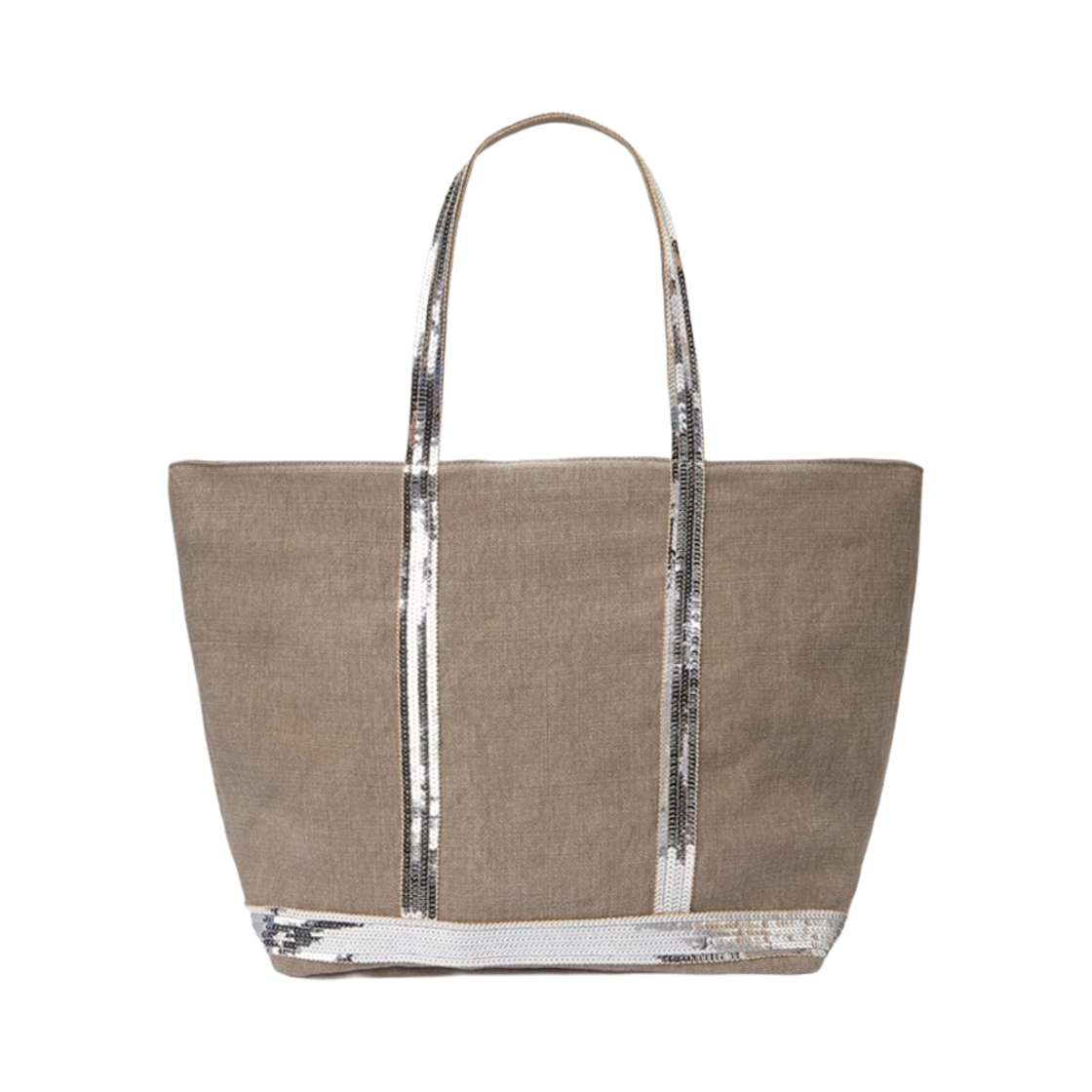 바네사 브루노 리넨 L 카바스 토트 라임스톤(Vanessa Bruno Linen L Cabas Tote Limestone) - 1