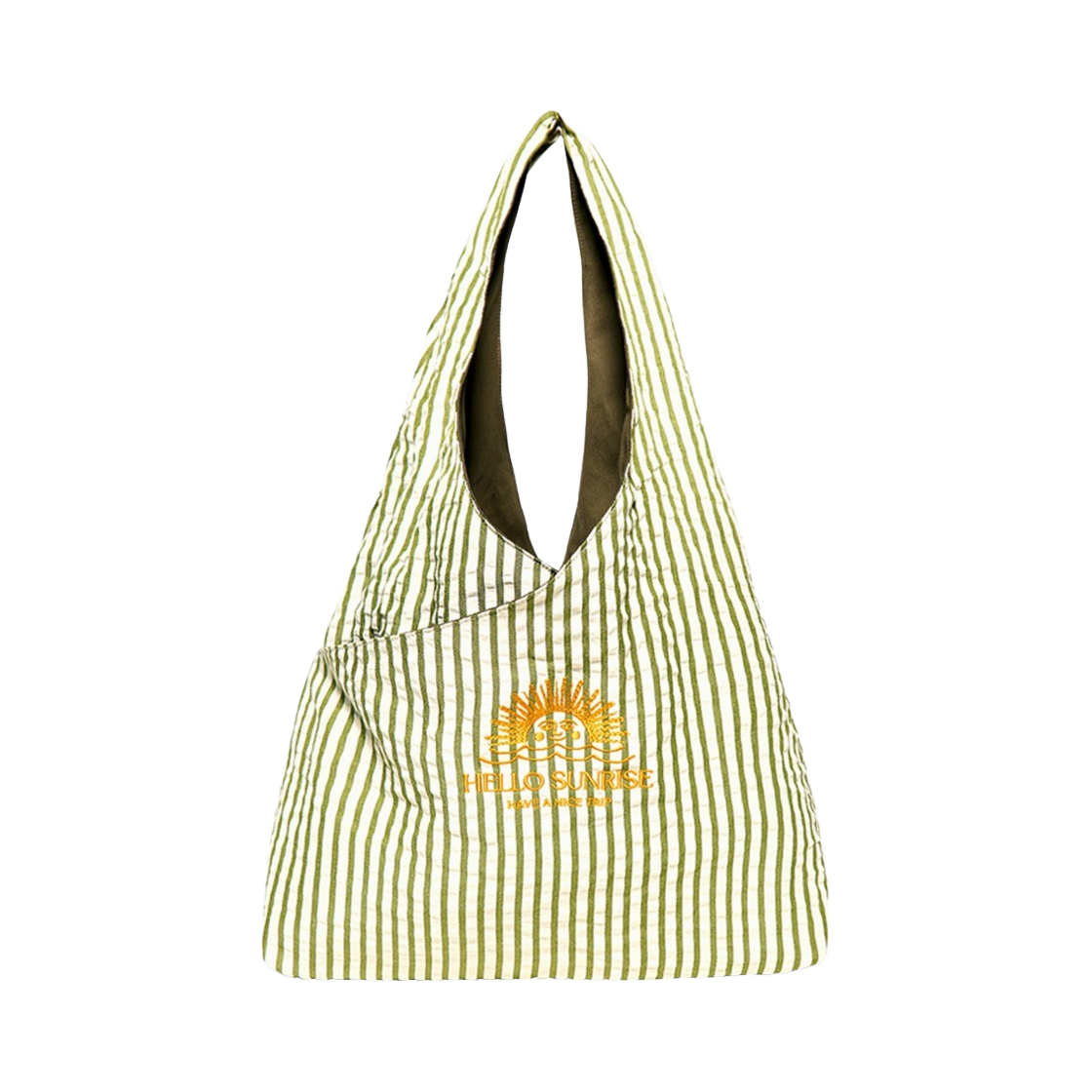 헬로선라이즈 3웨이 비키니 백 그린 스트라이프(Hello Sunrise 3Way Bikini Bag Green Stripe)