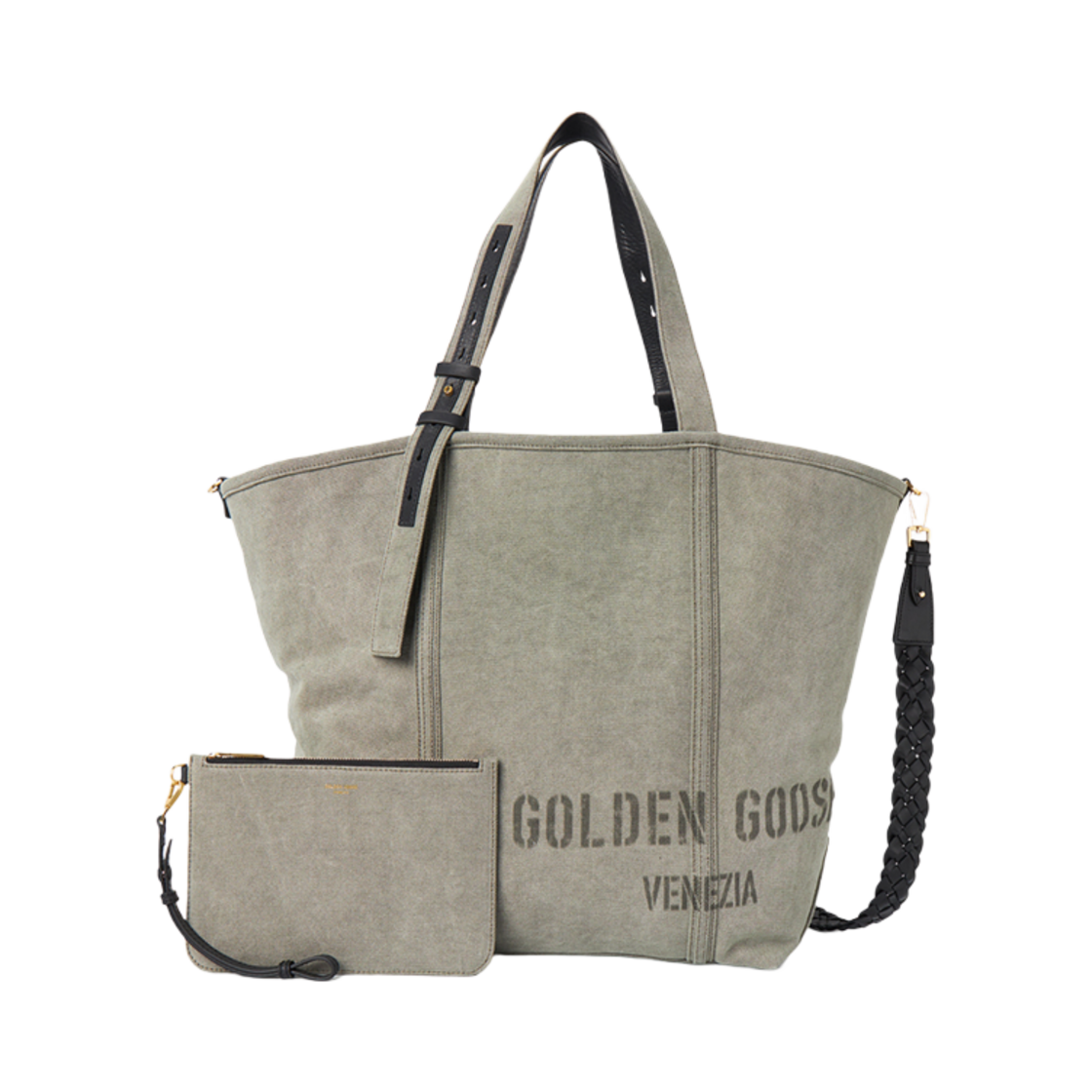 GWA00694-A000680-35674 Golden Goose Tote Bag Khaki