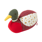Human Made Patchwork Duck Plush Doll Red