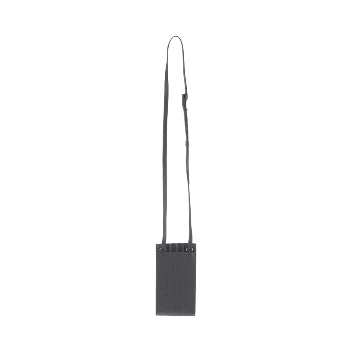 톰브라운 사선 스트라이프 폰 백 다크 그레이 네이비(Thom Browne 4-Bar Stripe Phone Bag Dark Grey Navy) - 3