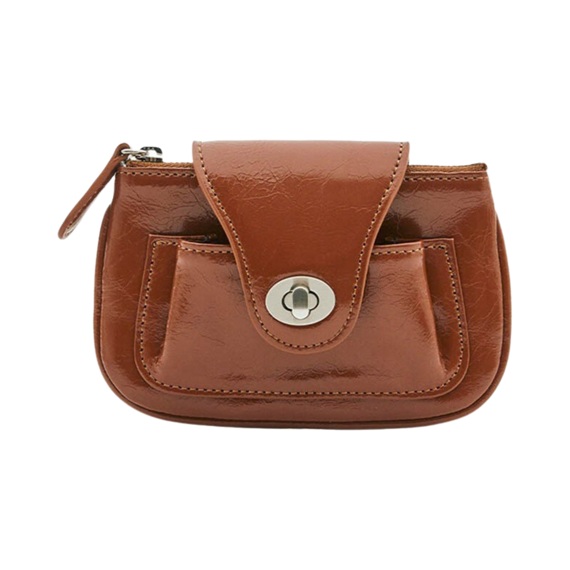 아포아 파오 마이크로 월렛 백 진저브라운