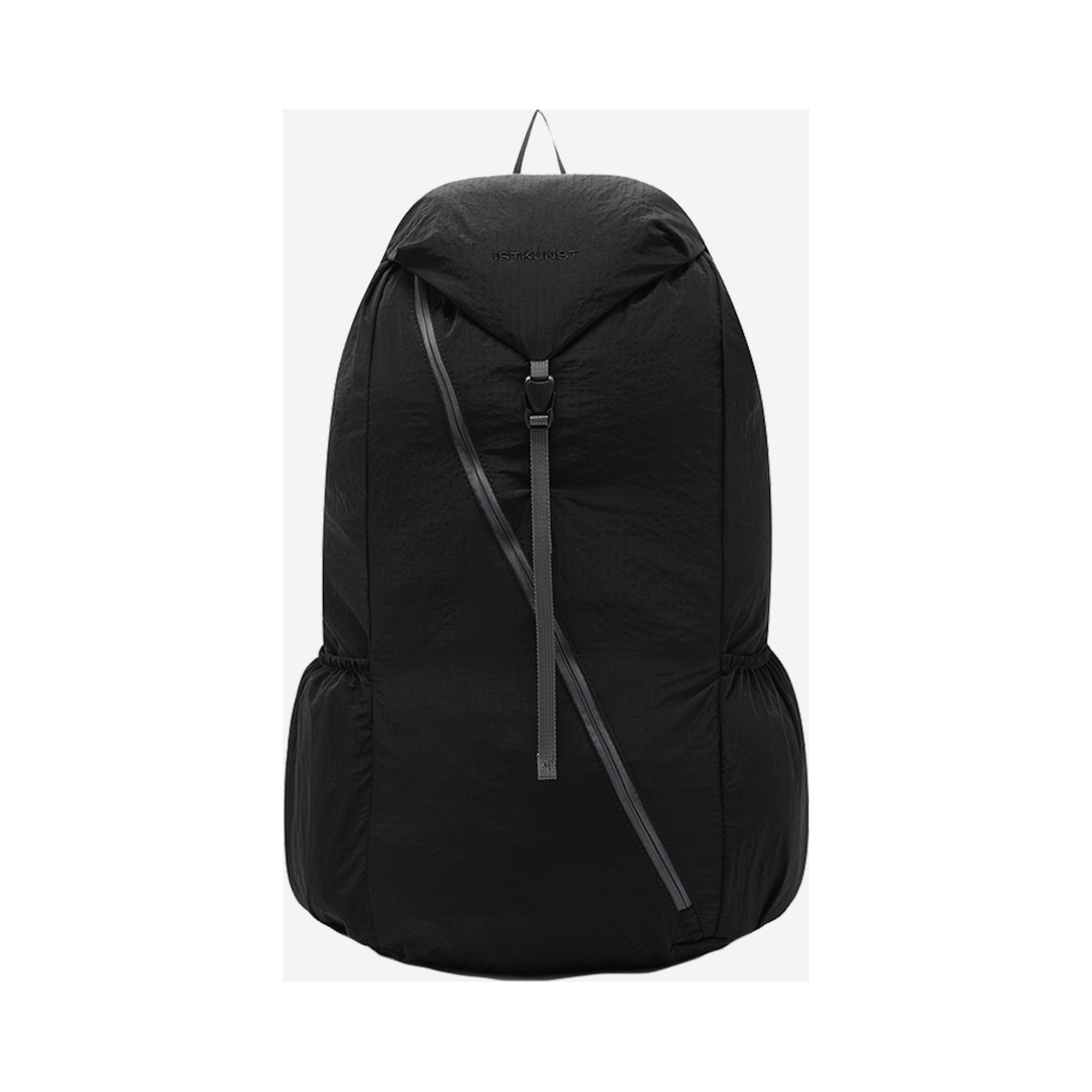 이스트쿤스트 백슬래쉬 집 스트링 백 블랙(ISTKUNST Backslash Zip String Bag Black)