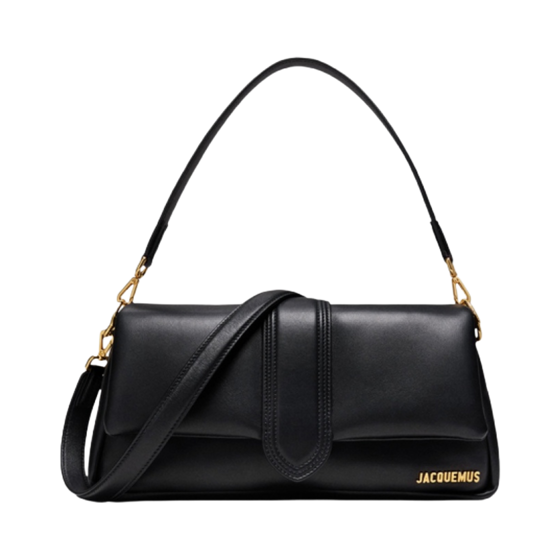 231BA052-3073-990 Jacquemus Le Bambimou Puffed Flap Bag Black
