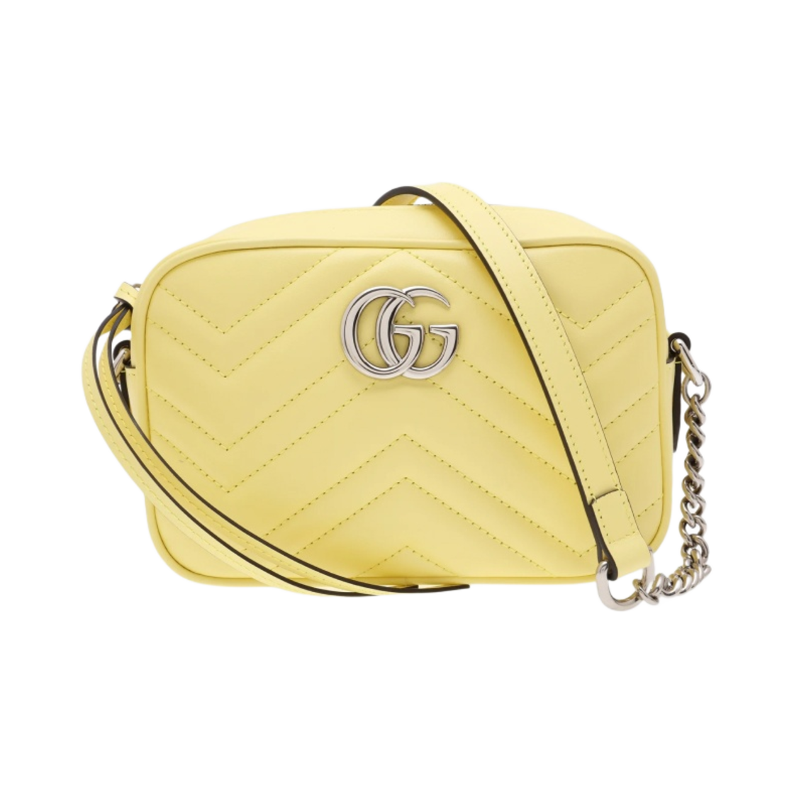 구찌 GG 마몽 퀼티드 숄더백 옐로우(Gucci GG Marmont Quilted Shoulder Bag Yellow) - 1